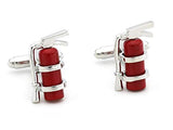 Fashion Trendy Men's Cuff links Cuff lings Fire Fighters Fire Extinguisher Cuff links Cuff lings Cuff Buttons Cuff Link For Men's and Women's / AZCFAS005-SRD