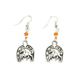 WESTERN Fashion Horse Shoe Horse Dangle Earring for Women / AZAESW201-ASO