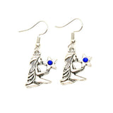 Fashion Trendy Virgo - Zodiac Sign Dangle Earrings For Women / AZAZVI002-ASB