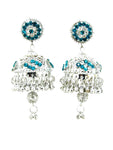Trendy Fashion Designer Big LightWeight Jhumki Earrings For Women / AZINDZ548-SBL