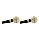 Black Gold MIC Earrings / AZERFH260-GBC