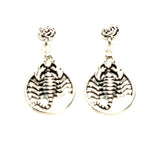 Fashion Trendy Scorpio Post Dangle Earrings for Women/AZEASC004-ASL