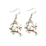 Fashion Trendy Aries - Zodiac Sign Dangle Earrings For Women / AZAZAR002-ASD