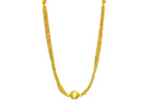 Imitation Traditional Kolhapuri Necklace - Delicate Jhondhal Pot Pendant For Women / AZMKN1007-GLD
