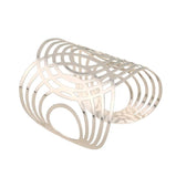 Arras Creations Fashion Geometric Oval Wrap Cuff Bracelet Bangle for Women / AZBRCFA03