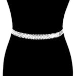 Trendy Fashion Chain with Rhinestone Belt Waist Belt For Women / AZFJCB093-SCL