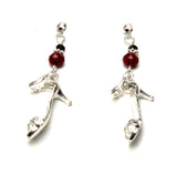 Fashion Trendy Sandals Flip Flop Dangle Earrings For Women / AZAEFF203-SRB