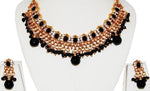 Arras Creations Designer Imitation Polki Necklace Set for Women / AZINPN004-BLK