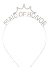 Crystal Rhinestone MAID OF HONOR Headband / AZFJRB106-SCL