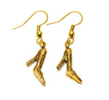 Fashion Trendy Sandals Flip Flop Dangle Earrings For Women / AZAEFF301-AGL