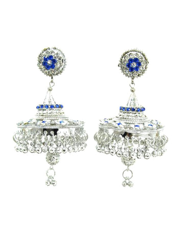 Trendy Fashion Designer Big LightWeight Jhumki Earrings For Women / AZINDZ557-SBL