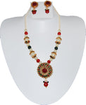 Arras Creations Imitation Pearl Necklace Set for Women / AZINPN201-PMU