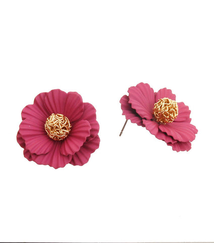 Flower Post Earrings / AZERFH320-GPI