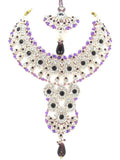 Bollywood Style Indian Imitation Necklace Set / AZBWBR054-GPU