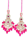 Bollywood Style Indian Imitation Necklace Set / AZBWBR052-GPI