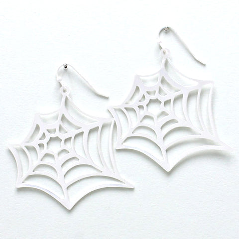 Spider Web Earrings / AZERFH902-SIL-HAL