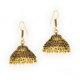 Bollywood Style Antique Oxidized Party wear Jhumka Earring For Women / AZINOXE15-AGL