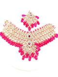 Bollywood Style Indian Imitation Necklace Set / AZBWBR052-GPI