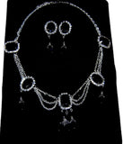 Trendy Fashion Rhinestone Set Pageant Prom Wedding Party For Women / AZBLRH035-SCB