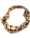 Fashion Brown Leopard Print Fabric/Pony Tail/Headband Hair Accessory For Women / AZFJHB103-LEO