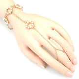 Pearl Ring Hand Chain Bracelet / Hand Chain / AZFJSBB125-GPE