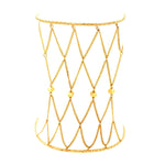 Chain Net Upper Arm Cuff Bracelet / AZMIAB911-GLD