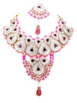 Bollywood Style Indian Imitation Necklace Set / AZBWBR033-GDP