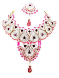 Bollywood Style Indian Imitation Necklace Set / AZBWBR033-GDP