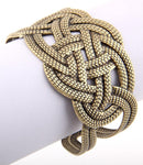 Arras Creations Fashion Trendy Cuff Bracelet Antique Gold For Women / AZBRCF001-AGL