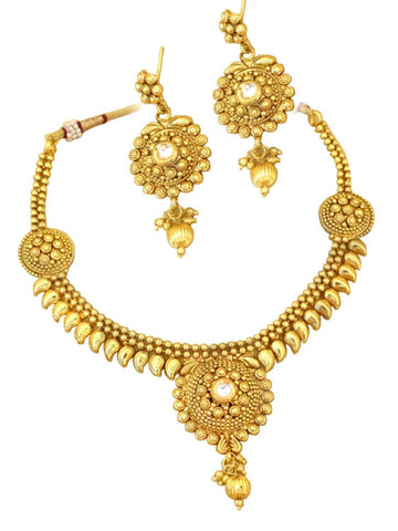Indian Traditional Imitation Gold Tone Jewelry for Women / AZINGT002-GLD