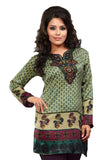 Indian Tunic Top Womens / Kurti Printed Blouse tops - AZDKJD-EX02A
