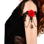 Arras Creations Fashion Vintage Gothic Handmade Black Lace Arm Band For Women/AZABLBA07-ABR
