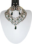 Fashion Trendy Bollywood Style Indian Imitation Necklace Set For Women / AZBWBR022-GGR