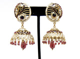 Imitation Designer Victorian Zhumka Bollywood Earring / AZERVE4005-GPU
