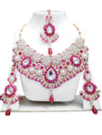 Bollywood Style Indian Imitation Necklace Set / AZBWBR065-GPI
