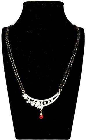 Arras Creations Designer Imitation Mangalsutra Necklace with CZ Pendant for Women / AZMNCZ321-GCR