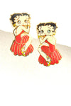 Trendy Fashion Classic Character Betty Boop Earrings For Women / AZERFHB21-GML