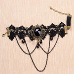 Arras Creations Fashion Vintage Gothic Handmade Black Lace Arm Band For Women/AZABLB003-AGB