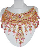 Fashion Trendy Bollywood Style Indian Imitation Necklace Set For Women. / AZBWBR002-LPK