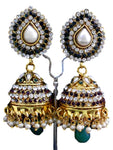 Authentic Women's Designer Bollywood style Jhumka Earring / AZERBS005-GPG