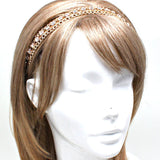 Rhinestone Crystal Stretch Headband/Hair Accessory For Women / AZFJHB375-GCL
