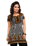 Indian Tunic Top Womens / Kurti Printed Blouse tops - AZDKJD-59HE