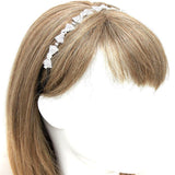 Fashion Trendy Bow Pave Hair Barrette Headband/Hair Accessory For Women/AZFJHB528-SCL