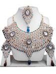 Bollywood Style Indian Imitation Necklace Set / AZBWBR063-GBB