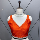 Phantom Bollywood Readymade Lace Sleeveless Saree Blouse / RMSB013-DBL