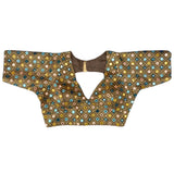 Bollywood Sabyasachi inspired Multi Foil Work Mirror Saree Blouse / SJSB001