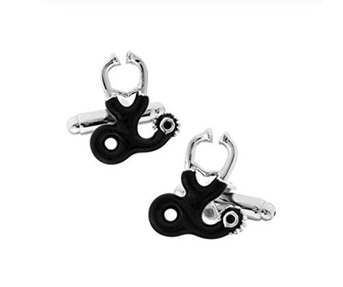 Fashion Trendy Men's French Shirts Stethoscope Cuff links Cuff lings Cuff Buttons Cufflinks For Men's and Women's / AZCFPR201
