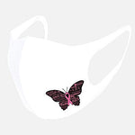 Set of 2 - Nursing Butterfly Pink Ribbon Print Fashion Mask for Men and Women / AZMF0857-BWC
