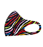 Set of 2 - Fashion Pink Polka Dot & Multi Zebra Pattern Print Mask for Men & Women / AZMF0162-ZMP