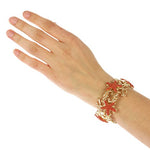 Arras Creations Fashion Trendy Starfish Stretch Elastic Bracelet for Women / AZBRSEU576-GRD